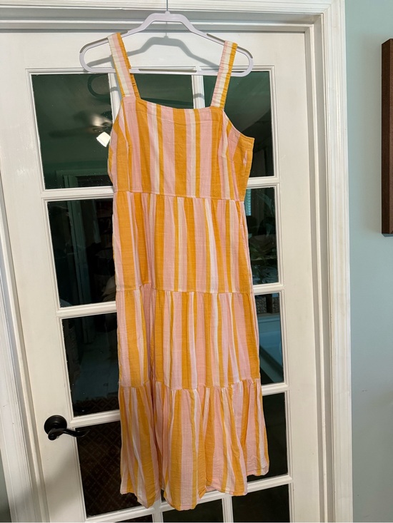 Free Assembly Dresses & Skirts - Women’s Yellow & White Striped Midi Sundress